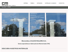 Tablet Screenshot of calizasmallorca.com